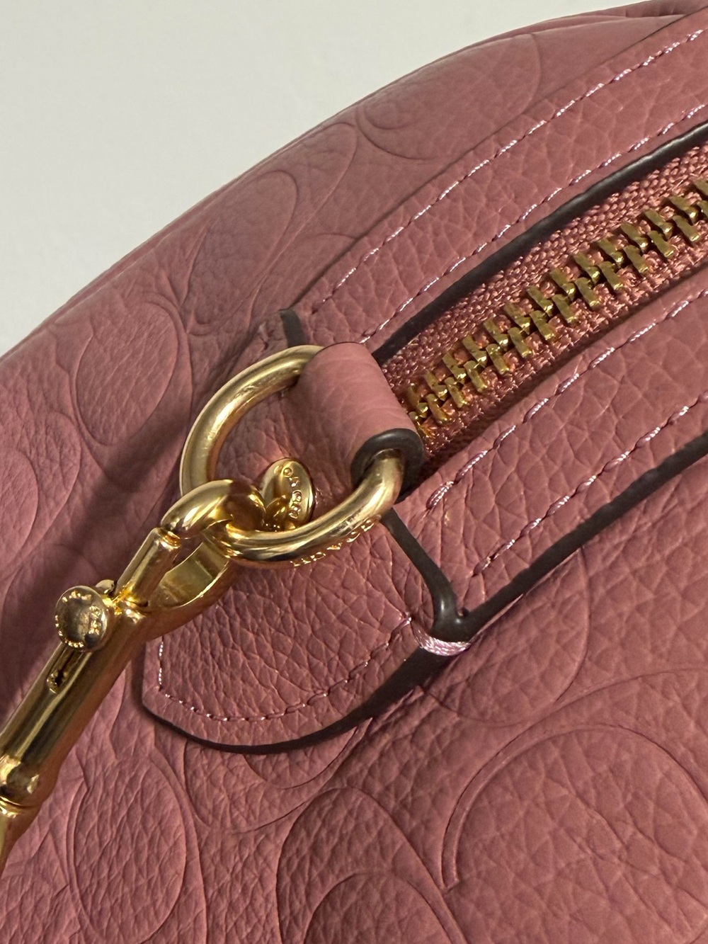 Coach Rowan Signature Leather Satchel Peony - Picture 5 of 9